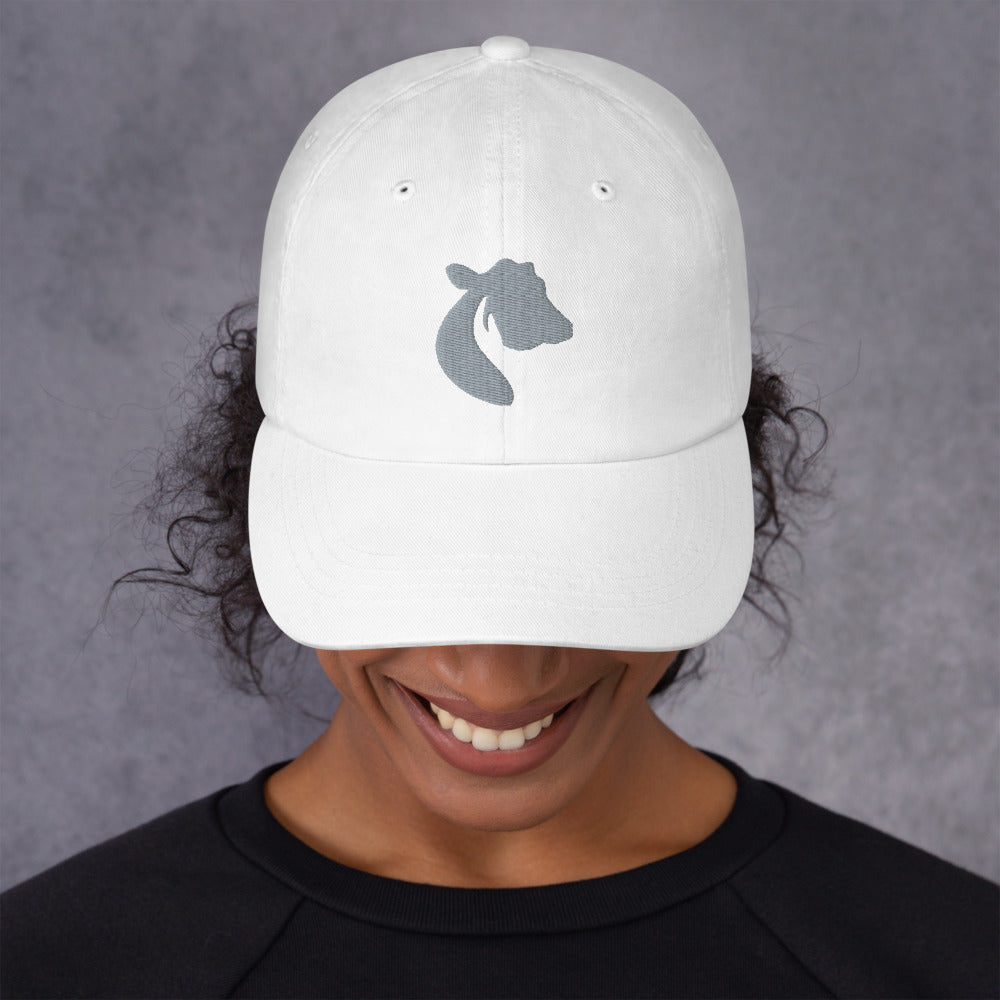 Dad hat in White