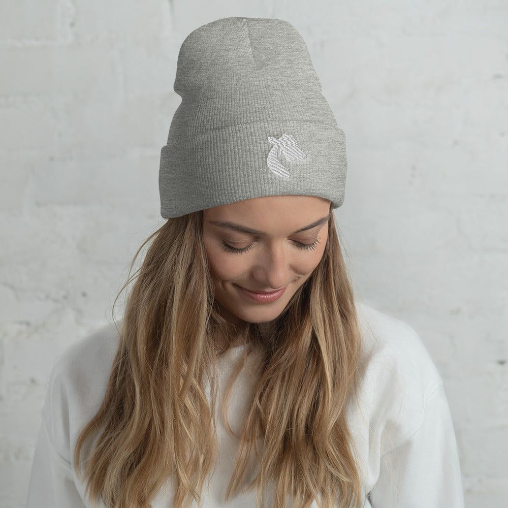 Cuffed Beanie in Grey