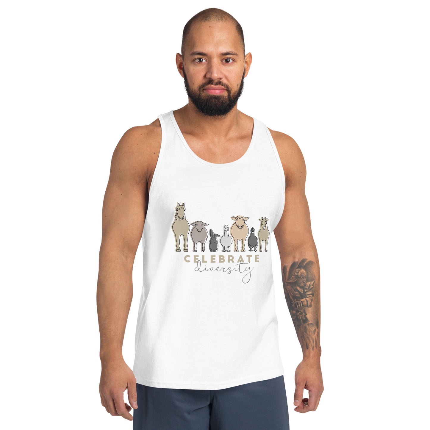 Unisex 'Celebrate Diversity' Tank Top - Donates $10