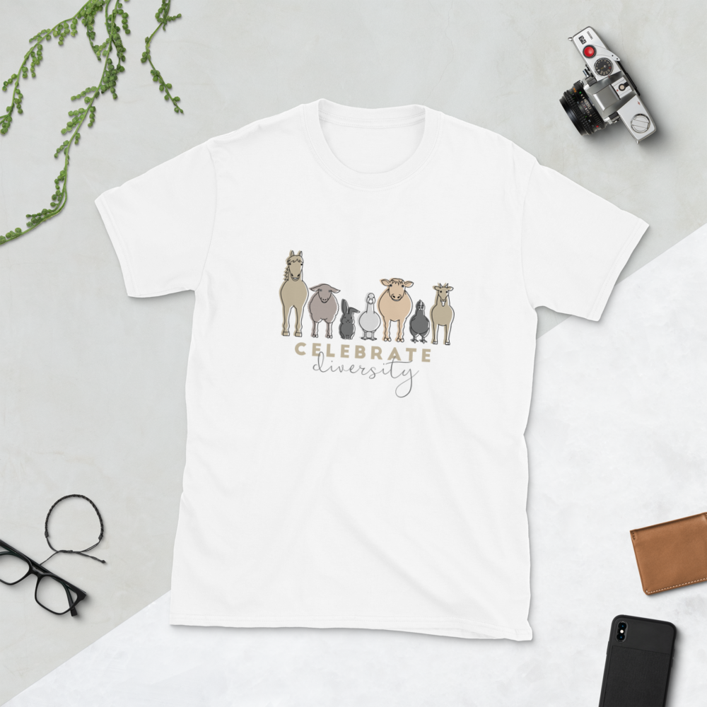 'Celebrate Diversity' T-Shirt in White