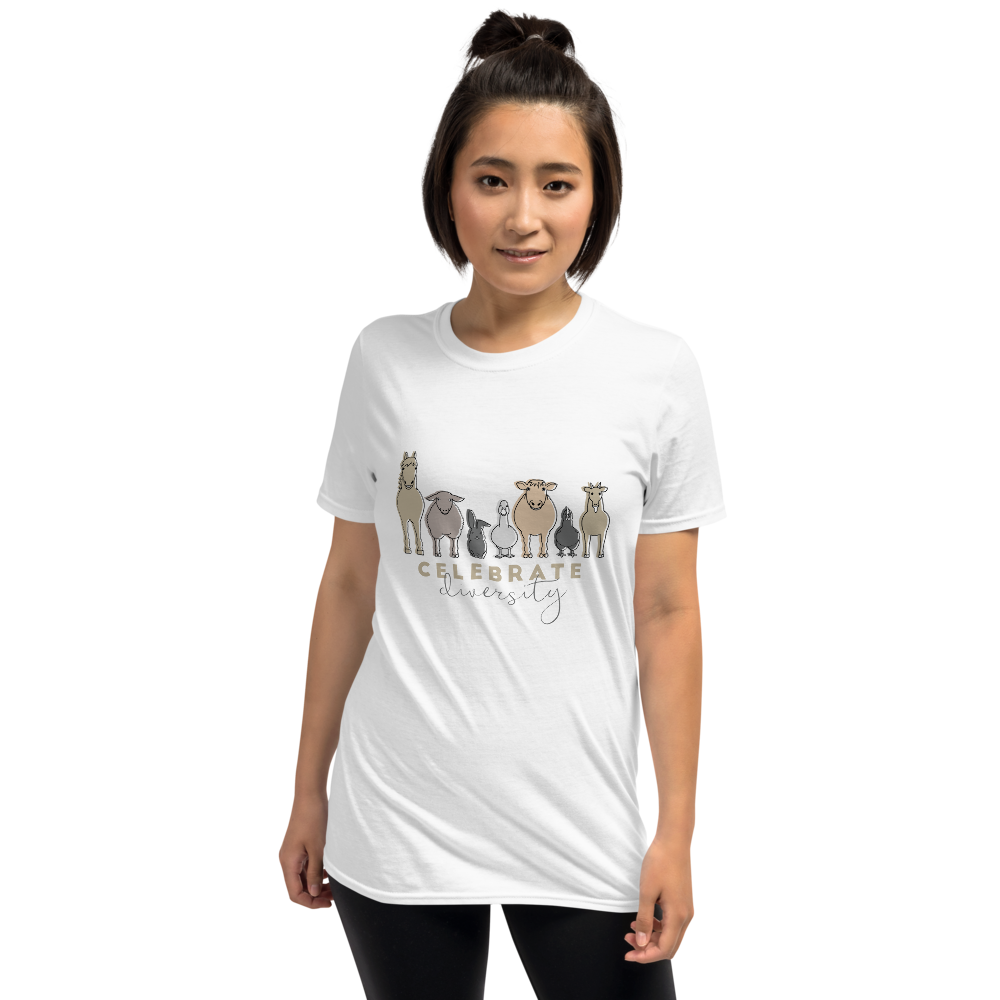 'Celebrate Diversity' T-Shirt in White
