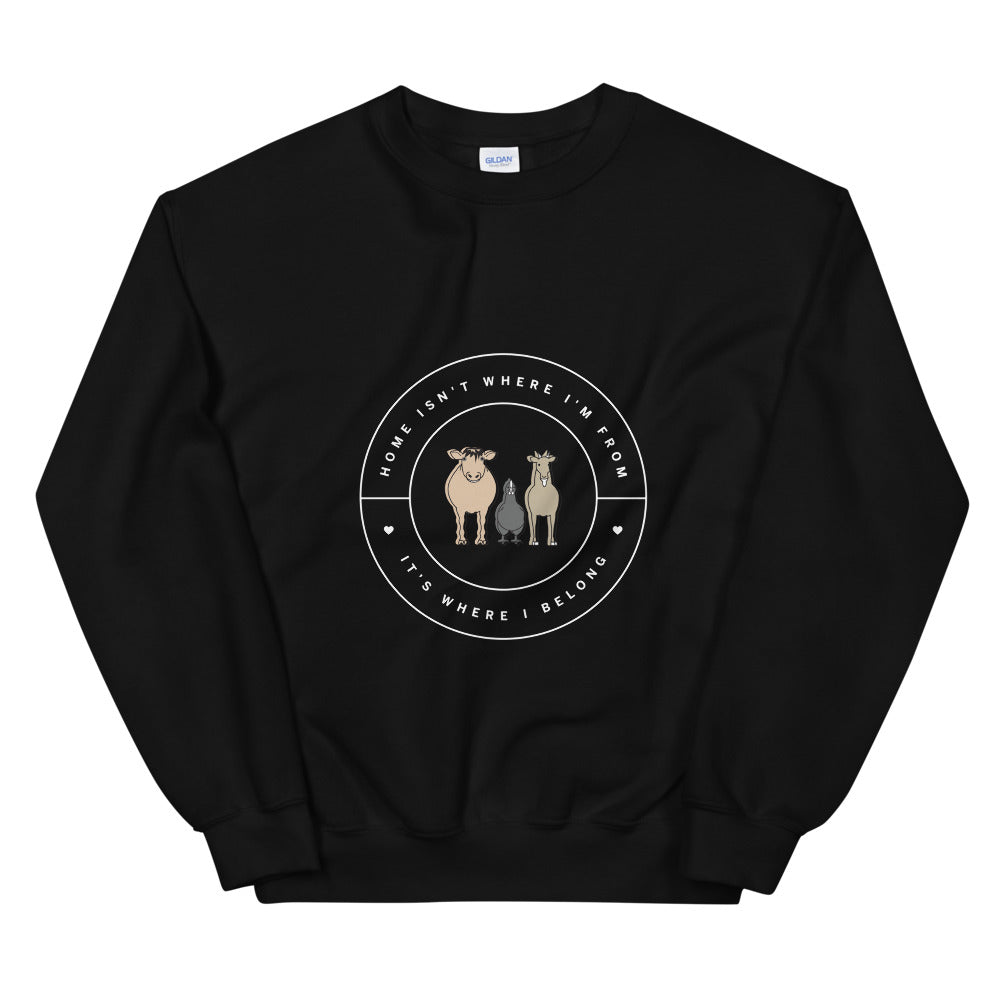 'Forever Home' Unisex Sweatshirt (Dark)