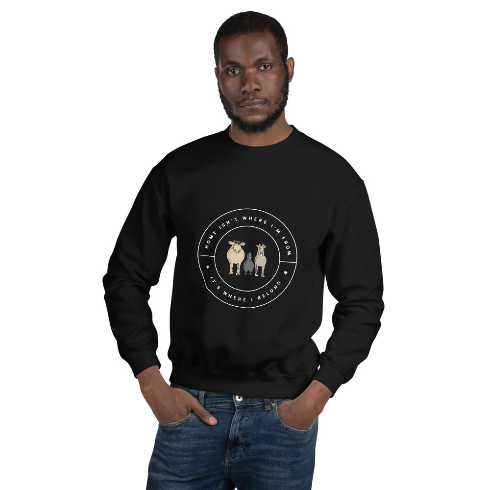 'Forever Home' Unisex Sweatshirt (Dark)