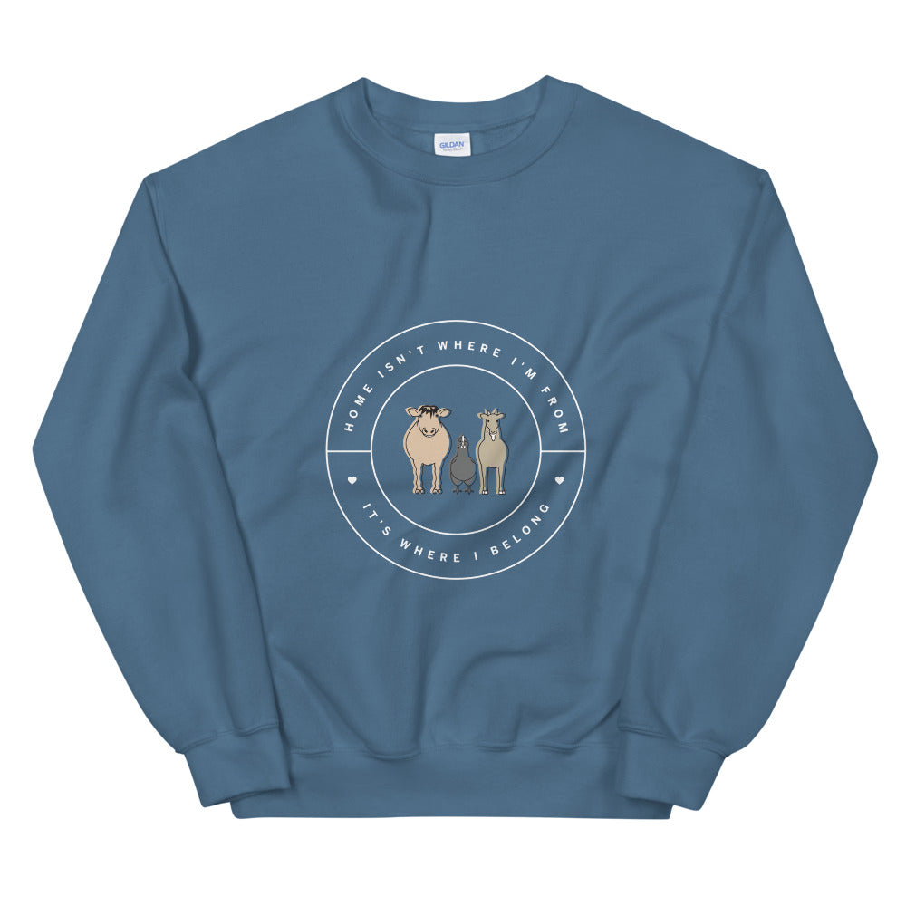 'Forever Home' Unisex Sweatshirt (Dark)