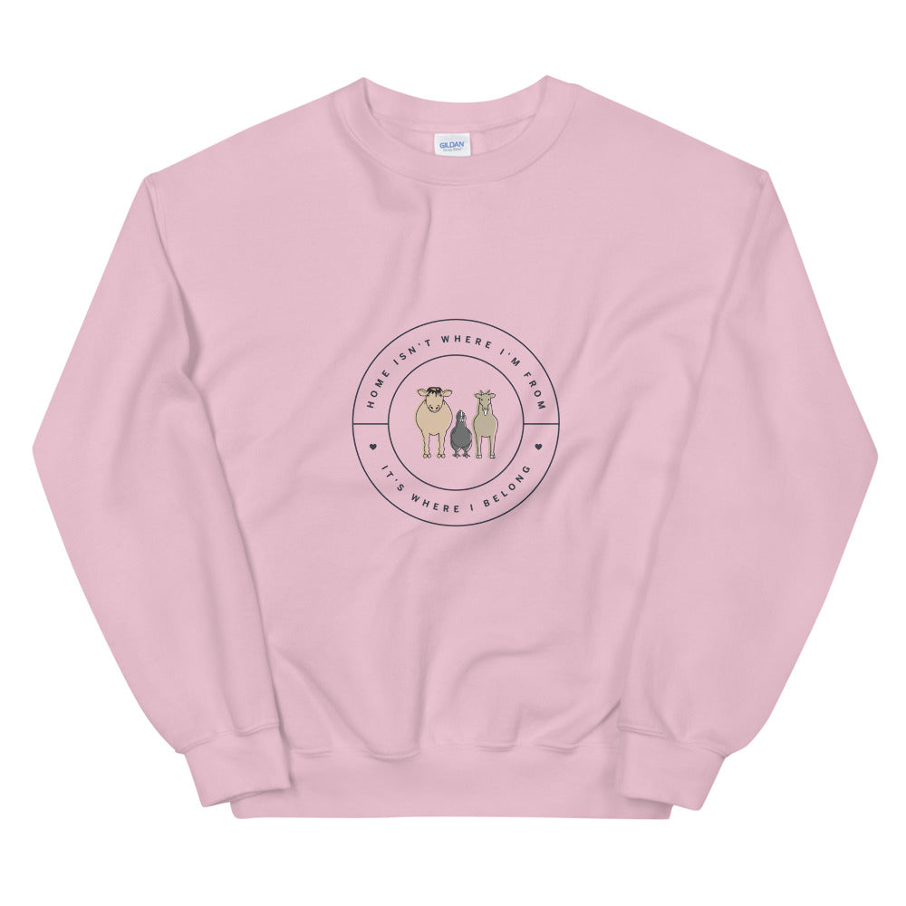 'Forever Home' Unisex Sweatshirt (Light)