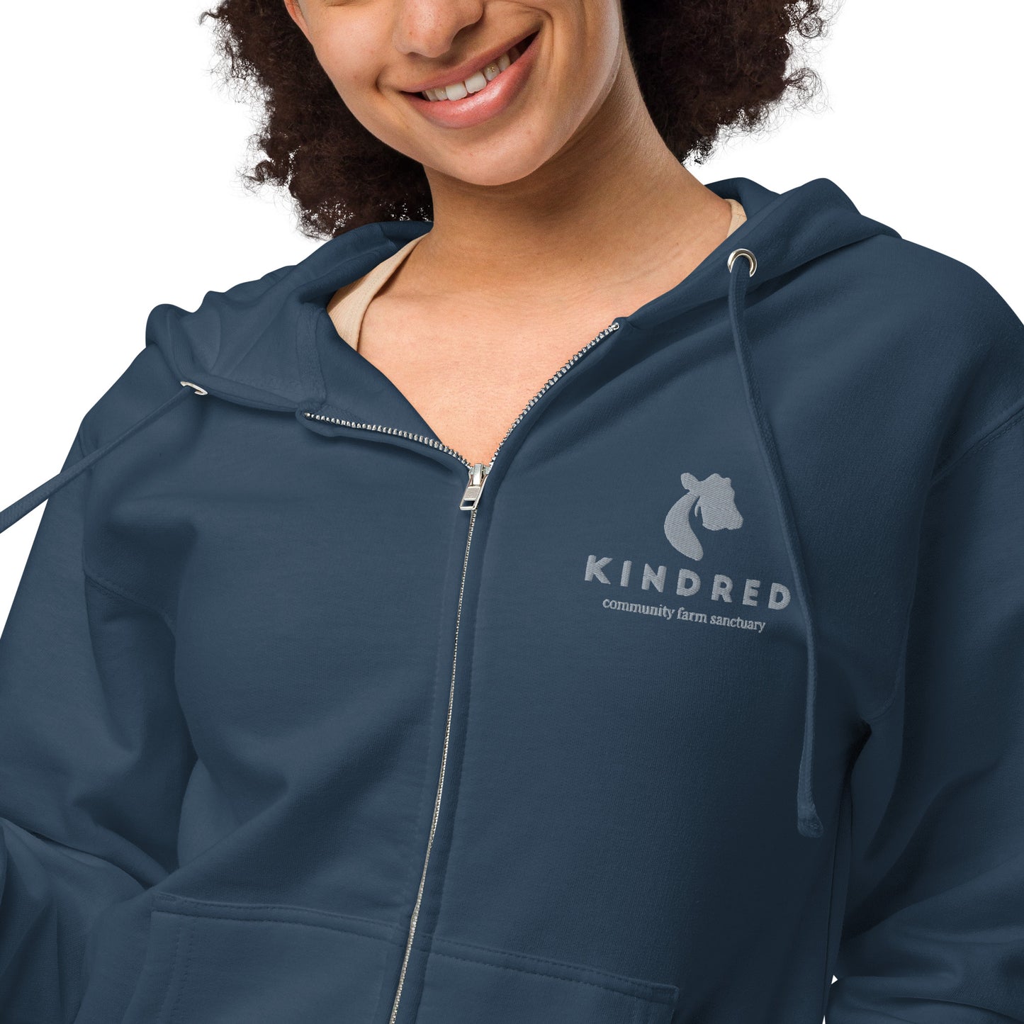 Unisex Fleece Zip Up Hoodie