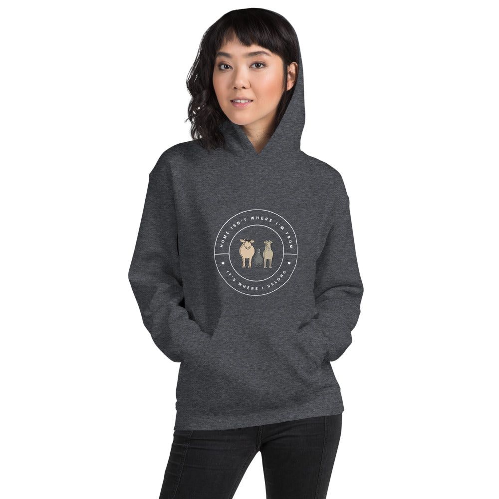 'Forever Home' Unisex Hoodie (Dark)
