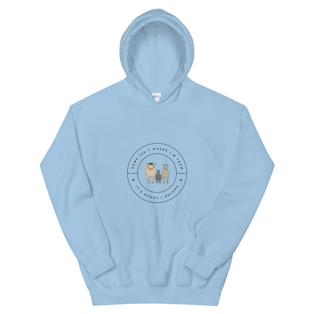 'Forever Home' Unisex Hoodie (Light)