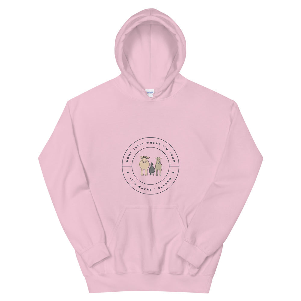 'Forever Home' Unisex Hoodie (Light)