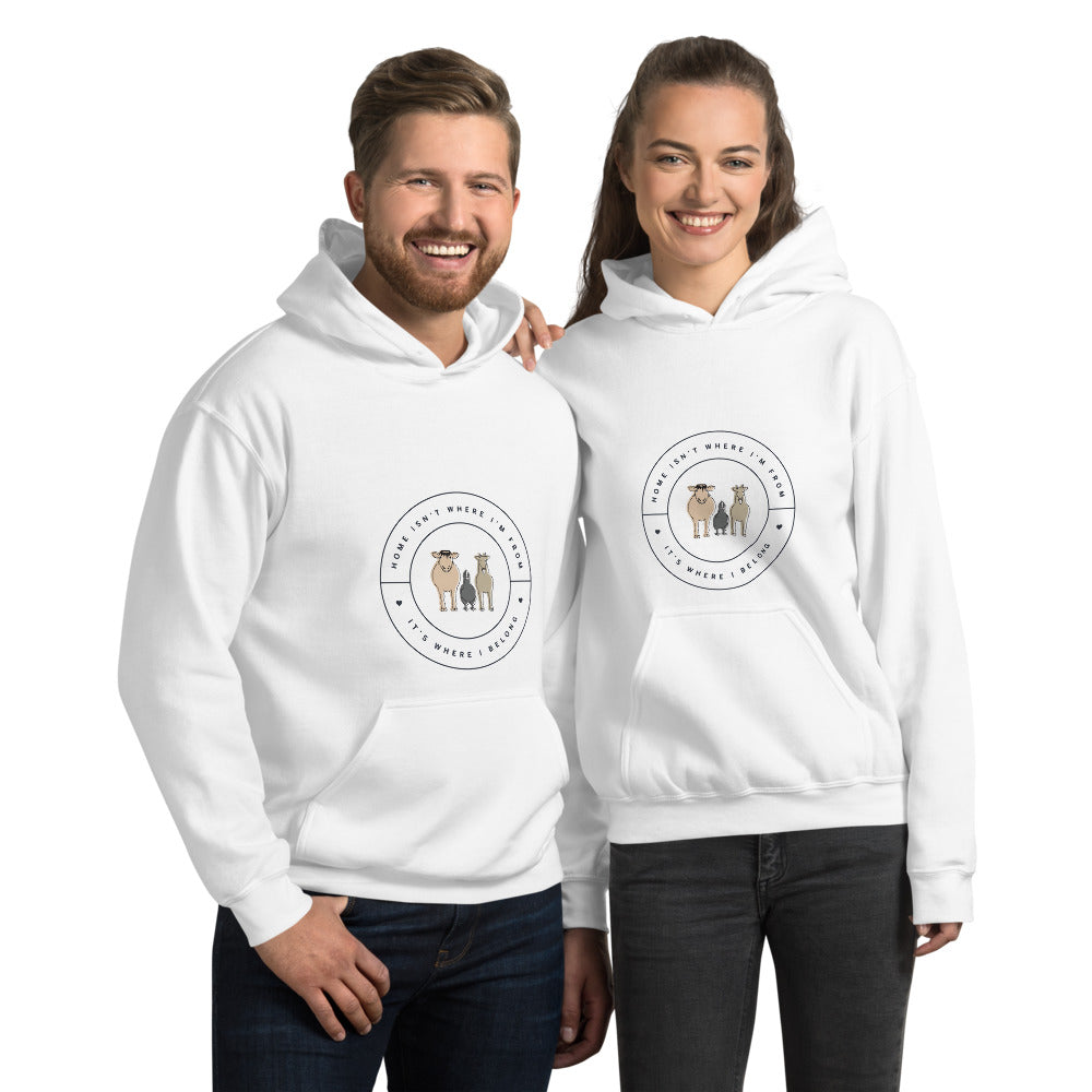 'Forever Home' Unisex Hoodie (Light)