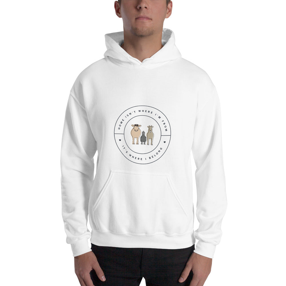 'Forever Home' Unisex Hoodie (Light)