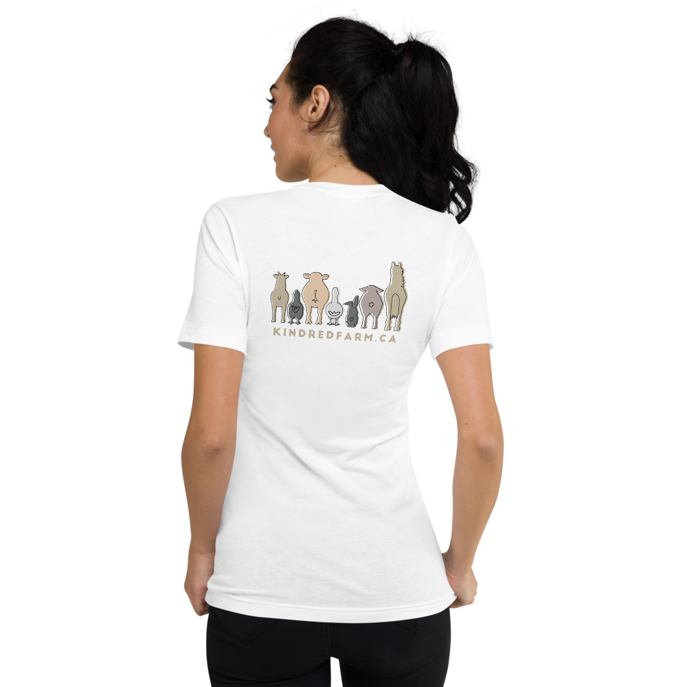 'Celebrate Diversity' V-Neck T-Shirt in White