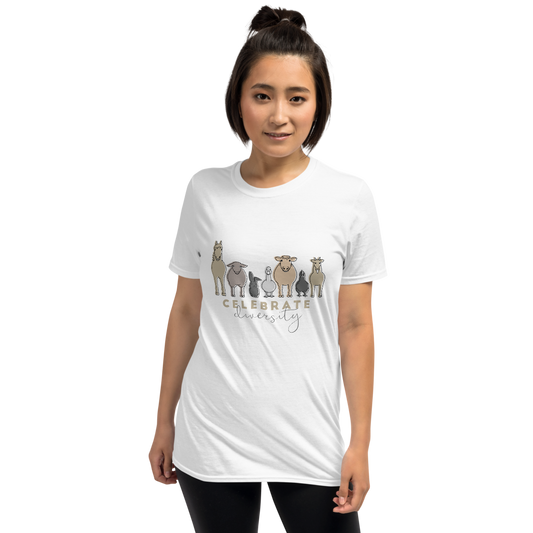 'Celebrate Diversity' T-Shirt in White