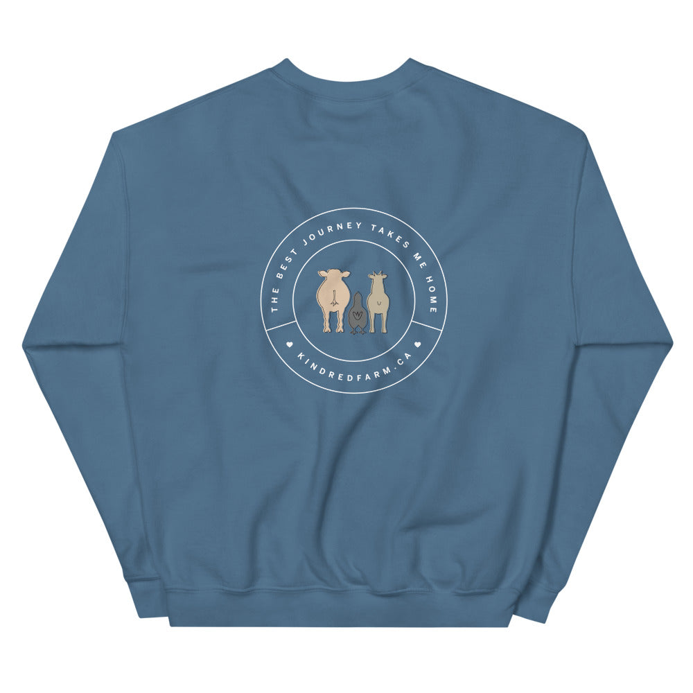 'A New Home' Unisex Sweatshirt (Dark) - Donates $20